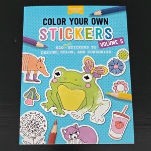 Color Your Own Stickers Volume 5 - Blue